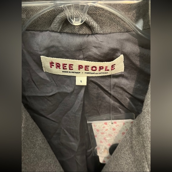 Free People oversized coat grey size L - Picture 6 of 16